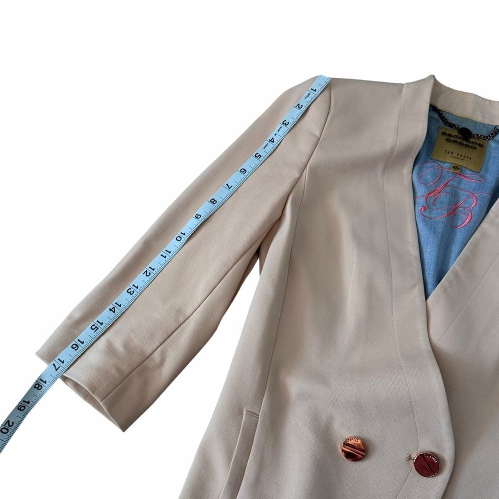 Ted Baker London “Working Title” Blush Pink Blazer Size 0 - Picture 7 of 11